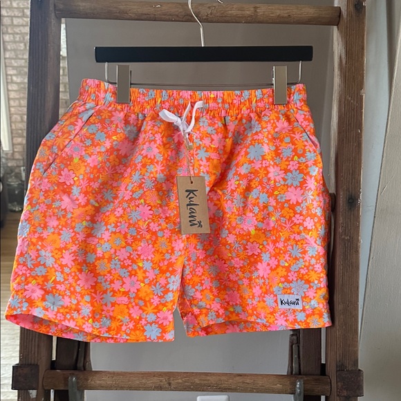 Kulani Kinis Bright Floral Swim Trunks